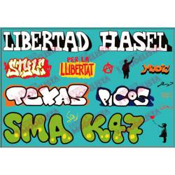 Graffiti, 90 x 60 mm.