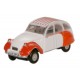 Citroen 2CV Dolly red/white. OXFORD NCT003