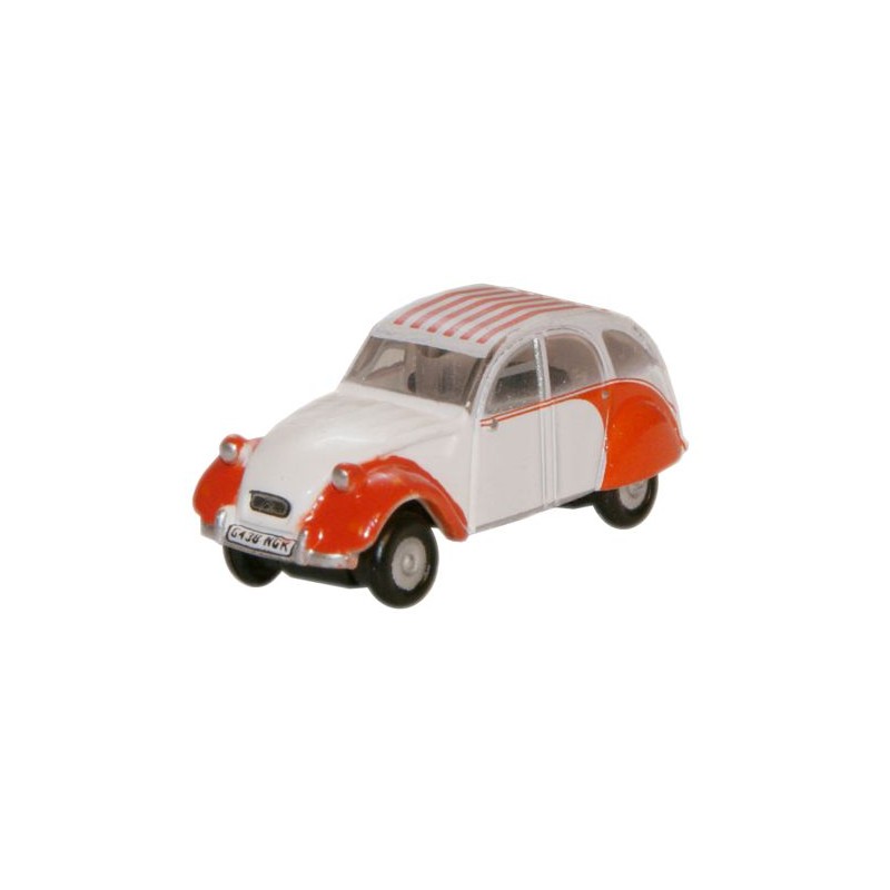 Citroen 2CV Dolly, rojo y blanco. OXFORD NCT003