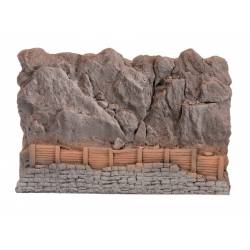 Avalanche barrier stone.