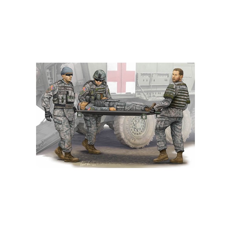 Modern U.S. Army – Stretcher team. TRUMPETER 00430