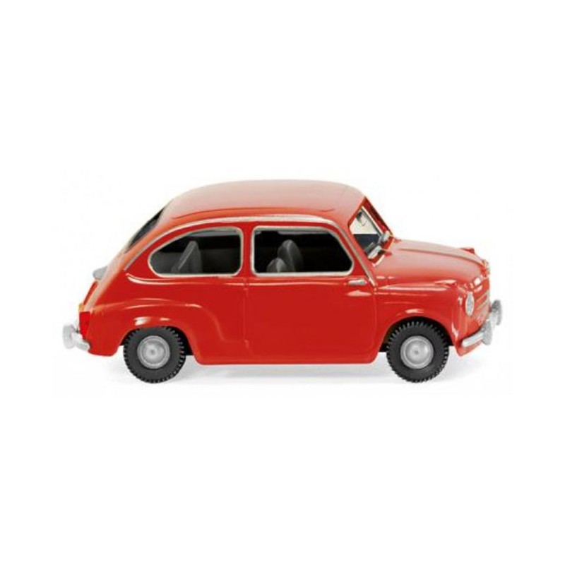 Fiat 600, rojo. WIKING 009904