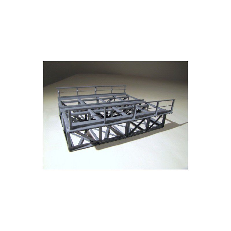 Puente recto, doble vía. HACK BRUCKEN K12-2