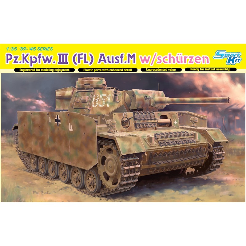 Pz.Kpfw.III (FL) Ausf.M con faldones. DRAGON 6776 Pz.Kpfw.III (FL) Ausf.M con faldones. DRAGON 6776