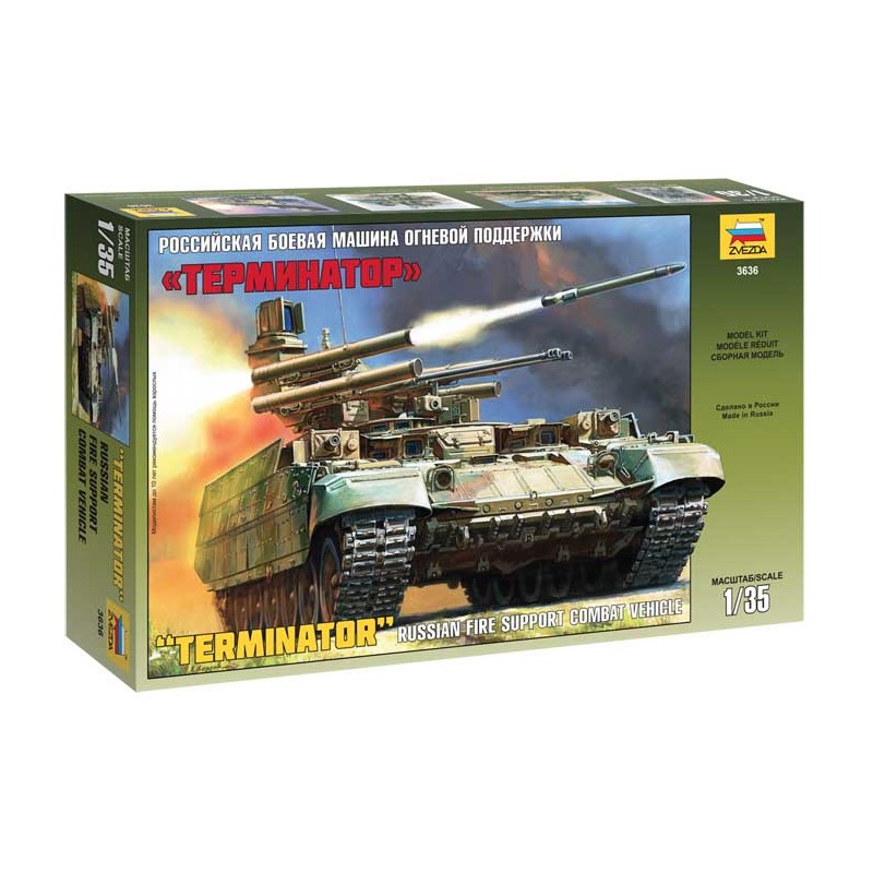 Vehículo blindado ruso BMTP Terminator. ZVEZDA 3636