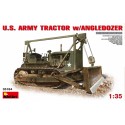 U.S. Army tractor w/ angled dozer blade. MINIART 35184