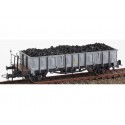 RENFE open wagon "X1" with coal load. KTRAIN 0704J