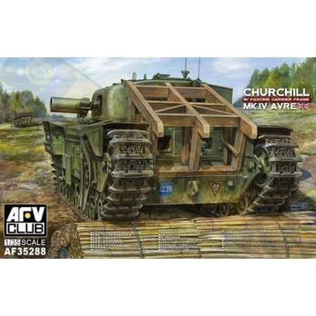 Churchill Mk.IV AVRE w/ fascine carrier frame. AFV CLUB 35288