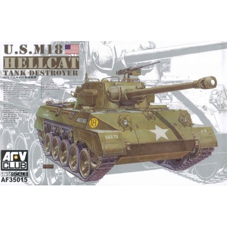 U.S. M18 Hellcat tank destroyer. AFV CLUB 35015