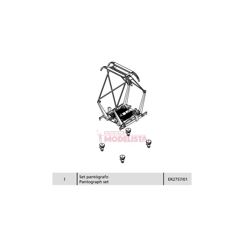 Pantógrafo para 277 RENFE. ELECTROTREN ER2757/01