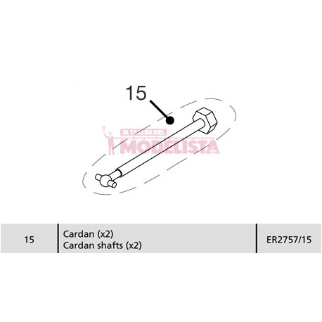 Cardan para 277 RENFE. ELECTROTREN ER2757/15