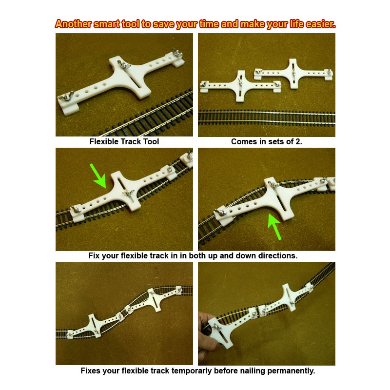 Guía para curvas, escala H0. PROSES FT-H0-01