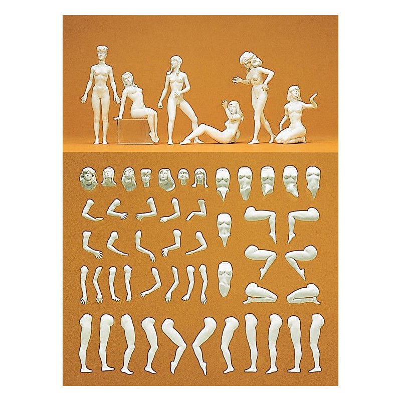 6 figuras femeninas desnudas. PREISER 63901