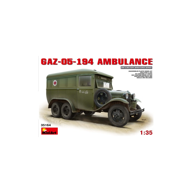GAZ-05-194 Ambulance. MINIART 35164