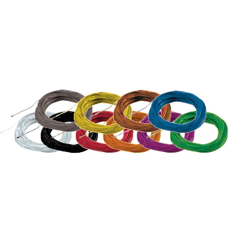 Super thin cable, 0.5mm, AWG36, 10m. Blue. ESU 51949