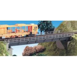 Ponte ferroviária reta.
