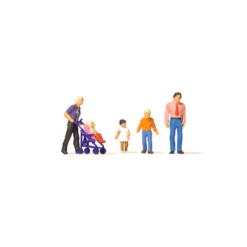 Familia paseando. PREISER 10721