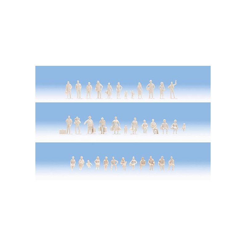 72 figuras sin pintar. NOCH 14985