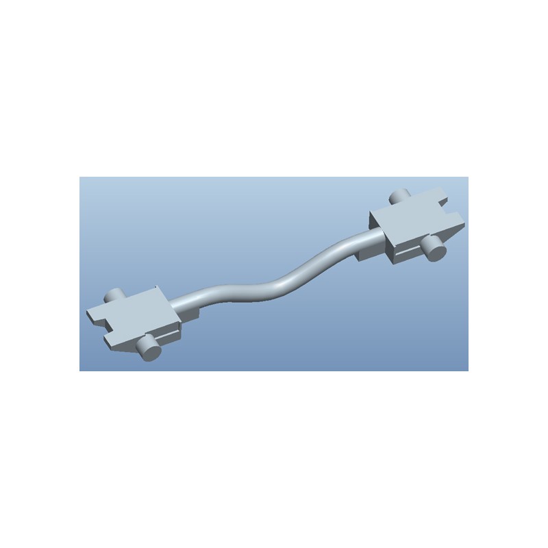 Set de 10 enganches de barra manguera, 20mm. MFTRAIN 83034