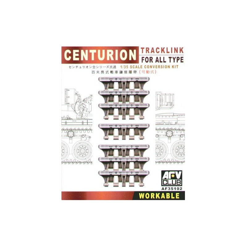 Cadenas para Centurion. AFV CLUB 35102