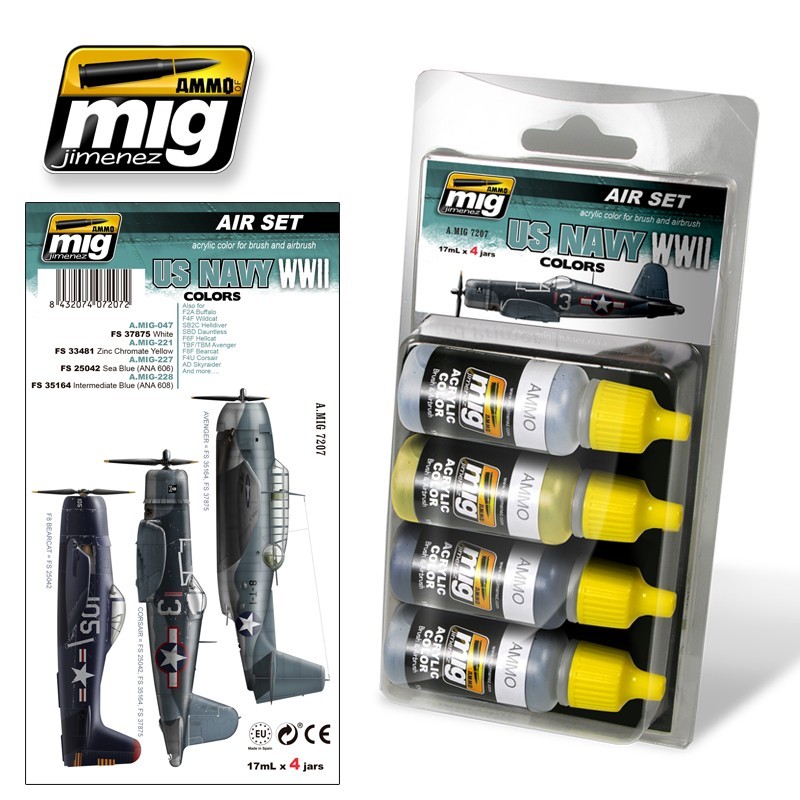 US Navy WWII color set (also Vietnam era). AMIG 7207 US Navy WWII color set (also Vietnam era). AMIG 7207