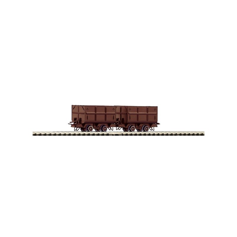 2 piece set: side tipping wagons. ROCO 34499