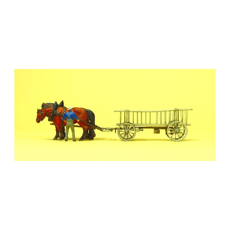 Carro de caballos vacío. PREISER 30416 Carro de caballos vacío. PREISER 30416