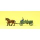 Horse drawn box wagon. PREISER 30411