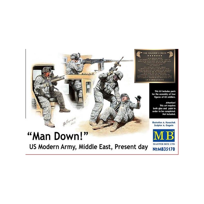 Infantería americana moderna, Oriente Medio. MASTER BOX 35170