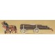 Horse drawn log wagon. PREISER 30465