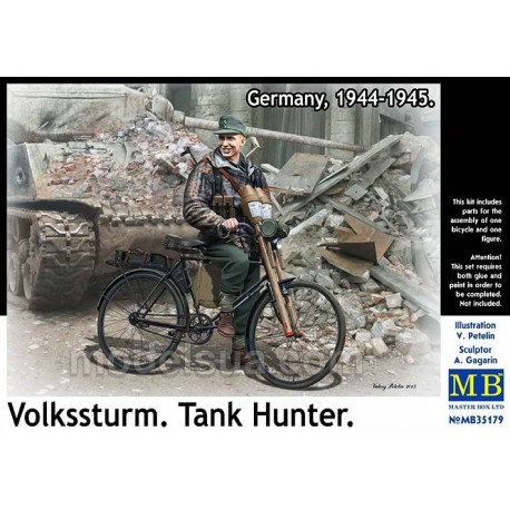 Cazacarros alemán "Volkssturm". MASTER BOX 35179