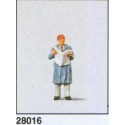 Man reading newspaper. PREISER 28016