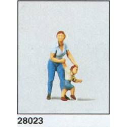Mother with a child.