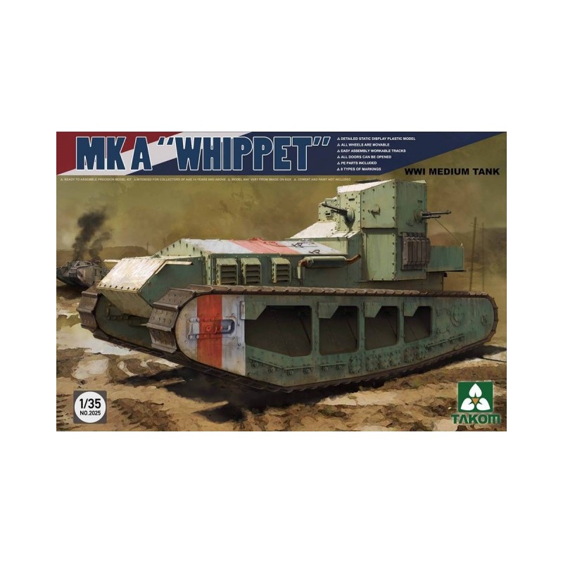 MK A "Whippet", WWI. TAKOM 2025 MK A "Whippet", WWI. TAKOM 2025