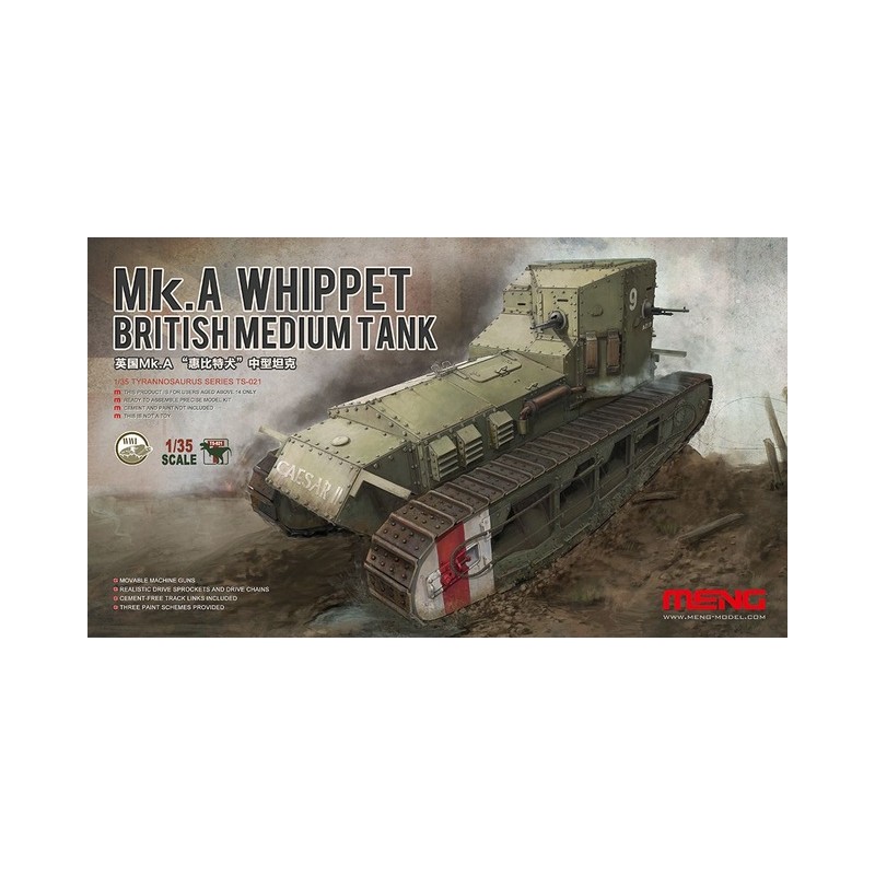 Mk.A "Whippet", WWI. MENG TS-021