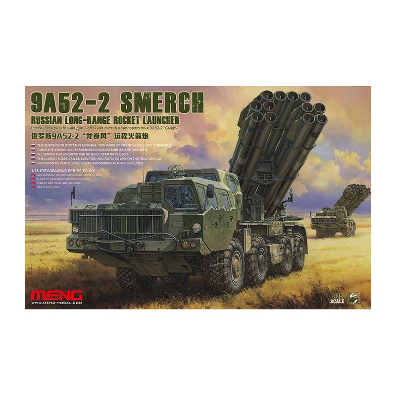 Lanzamisiles de largo alcance ruso 9A52-2 Smerch. MENG SS-009
