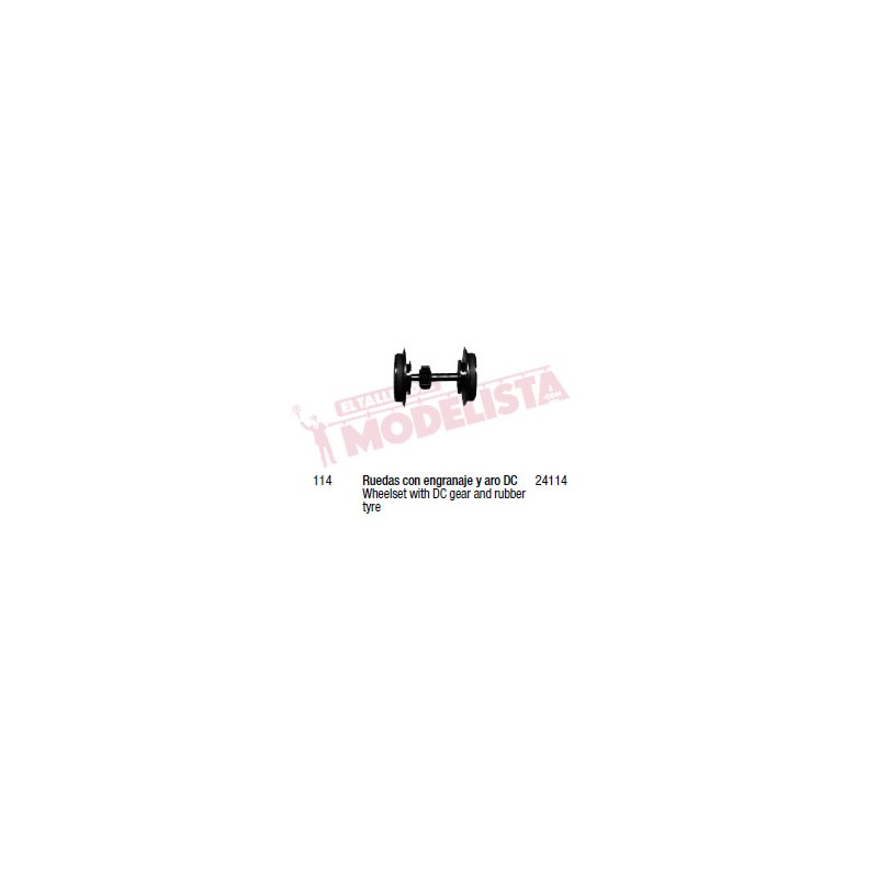 Wheel w/ traction tyre, DC, for RENFE 316/318/321. ER24114
