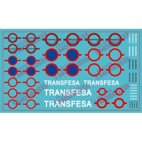 Logotipos de Transfesa antiguos. ETM 9034