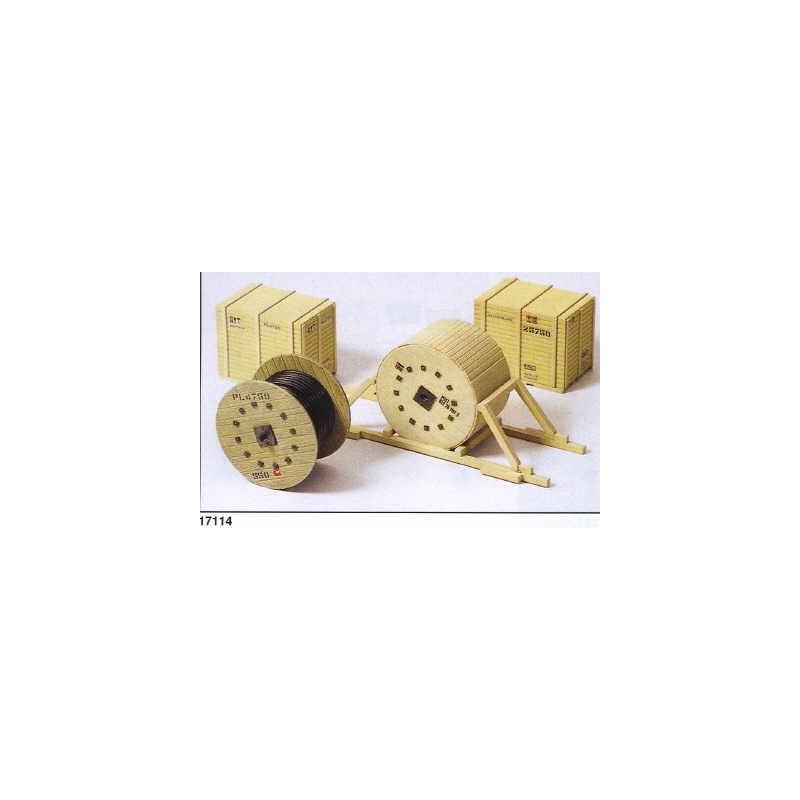 Carga: Rollos de cable y cajas. PREISER 17114 Carga: Rollos de cable y cajas. PREISER 17114