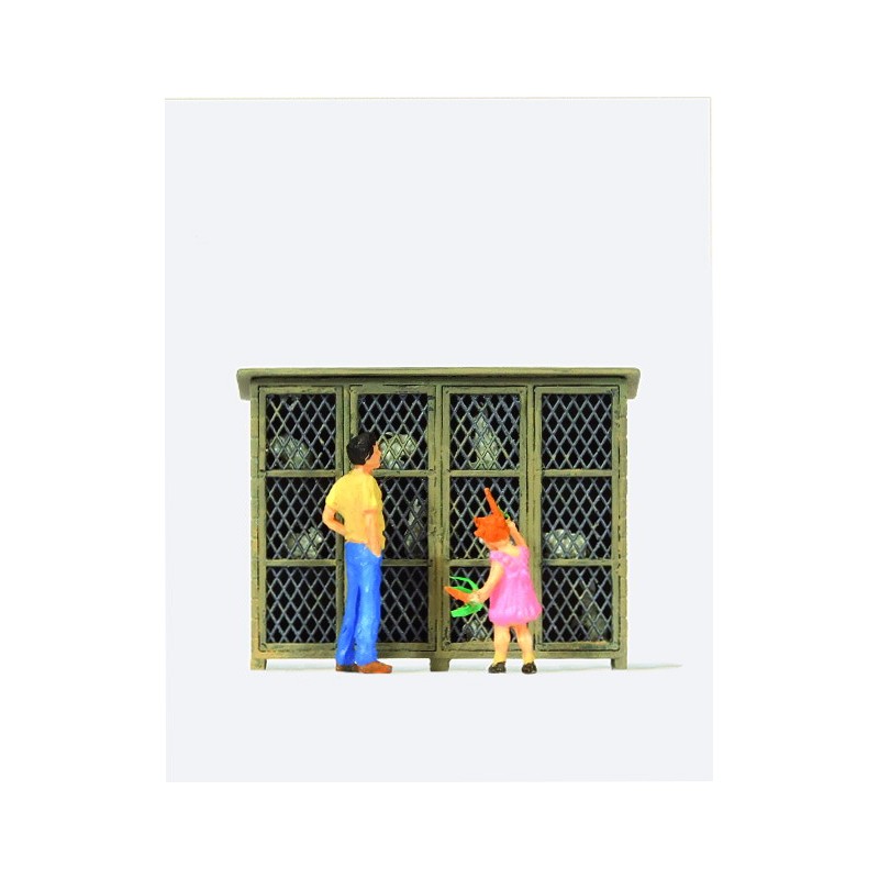 Dando de comer a los conejos. PREISER 28099