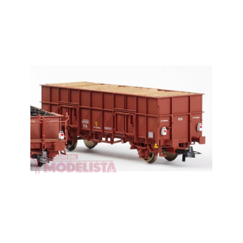 Vagón abierto "X3" rojo ox. con luz de cola, RENFE. KTRAIN 0701P