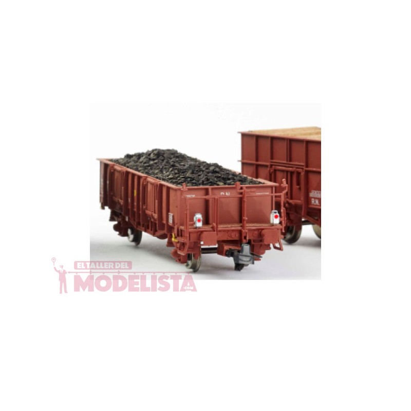 Vagón abierto "X1" rojo ox. con luz de cola, RENFE. KTRAIN 0704L