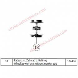 DC wheel set. Locomotive series RENFE 333. ROCO 124434