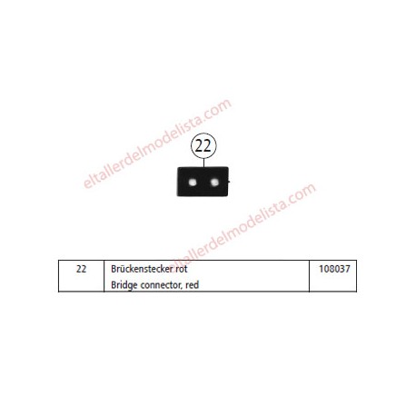 Dummy plug, 8 pins. ROCO 108037