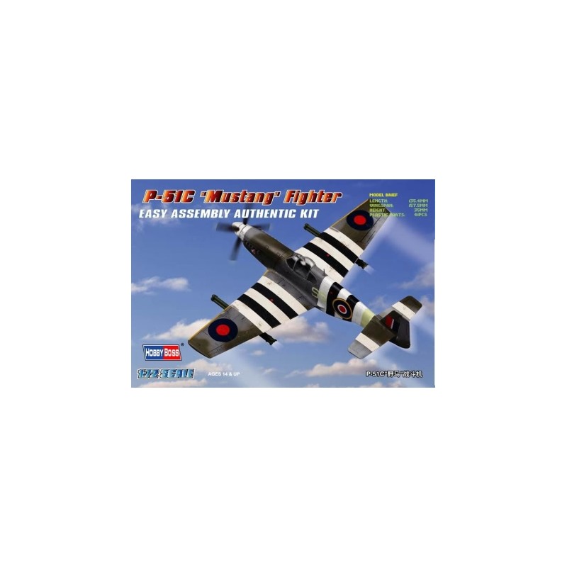 P-51C "Mustang" Fighter. HOBBY BOSS 80243