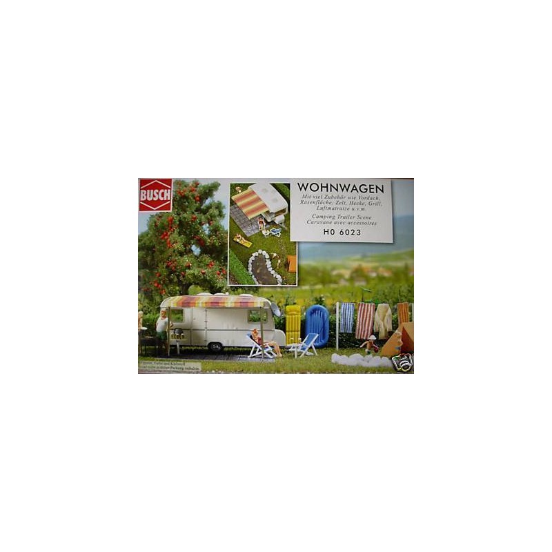 Camping Trailer Scene. BUSCH 6023