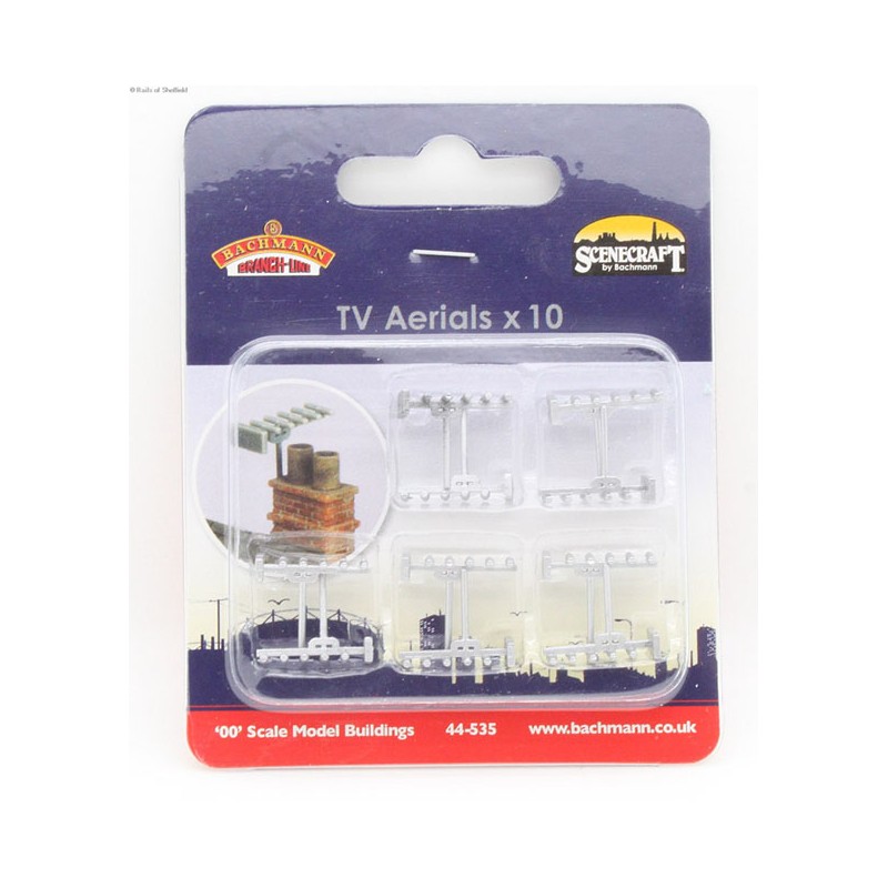 TV aerials (x10). SCENECRAFT 44-535