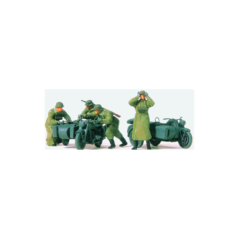 Motorcycle crew. PREISER 72539 Motorcycle crew. PREISER 72539