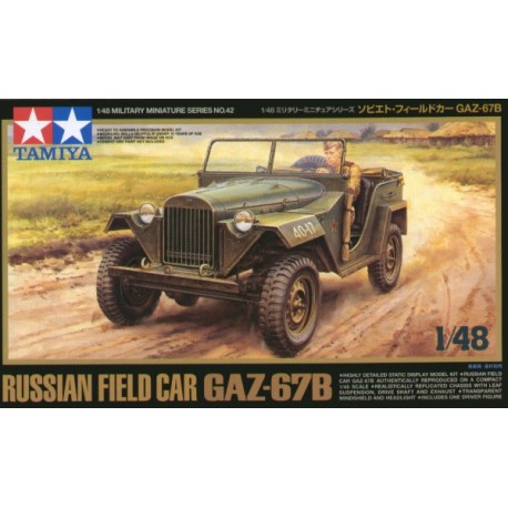 Coche de campo ruso GAZ-67B con conductor. TAMIYA 32542