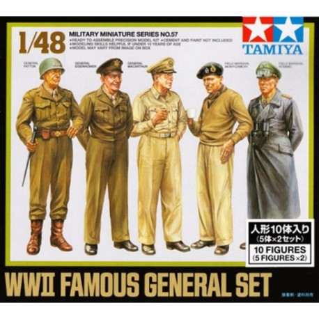 Military famous Generals set, WWII. TAMIYA 32557